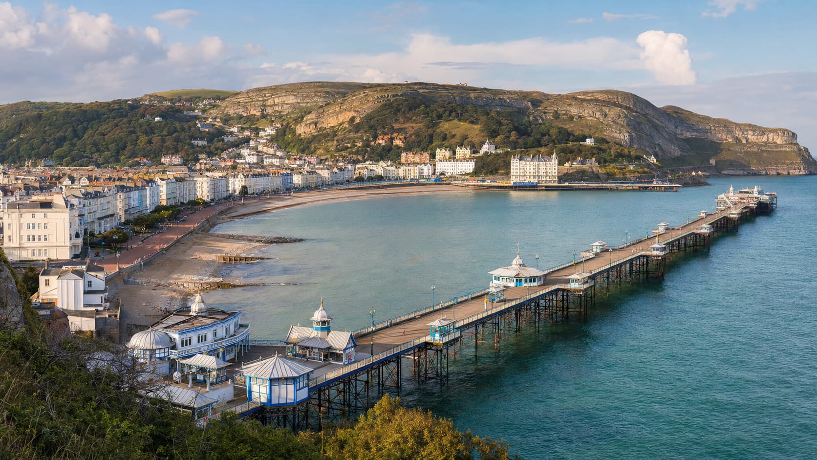 Llandudno seafront and its Victorian pier