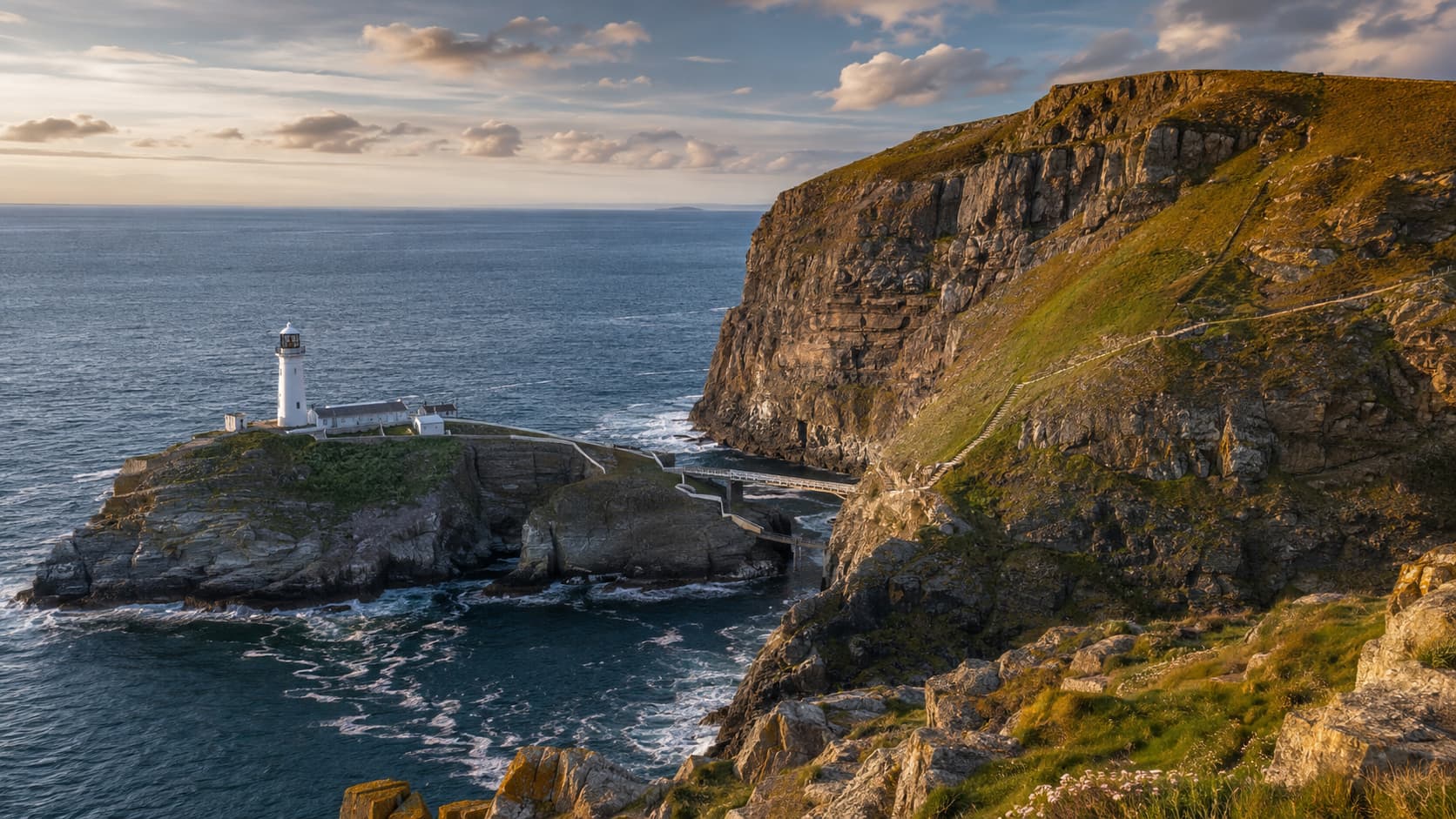 South Stack Lighthouse on the western coast of Anglesey
