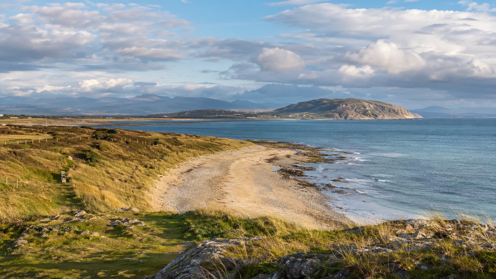 The North Wales coastline near Conwy