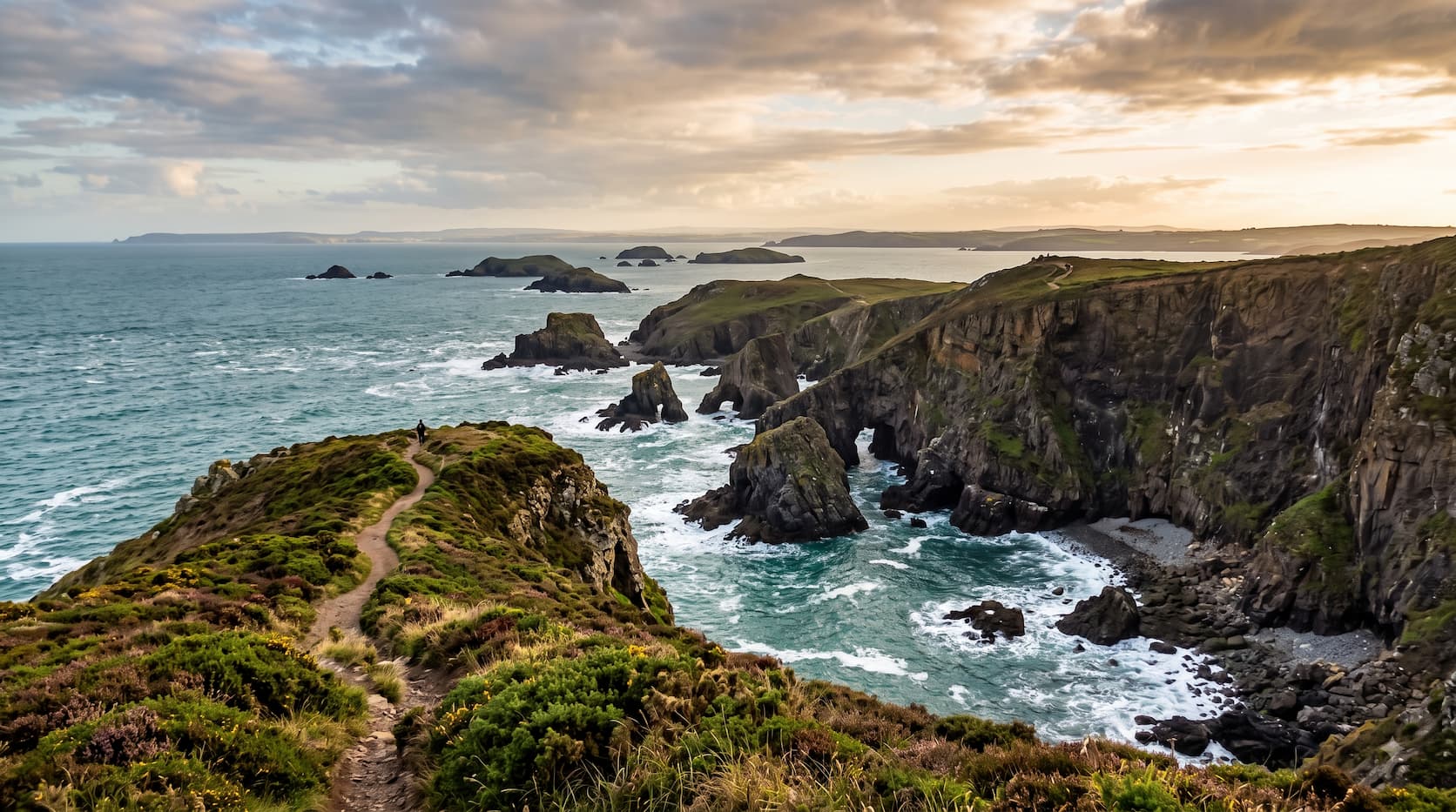 Coastal scenery in Pembrokeshire Coast National Park